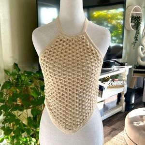 Arizona Jean Company Beige Crochet Camisole